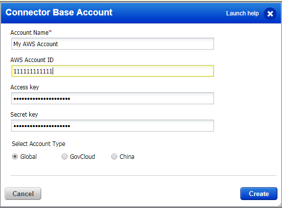 Base Account Creation Settings to be configured.