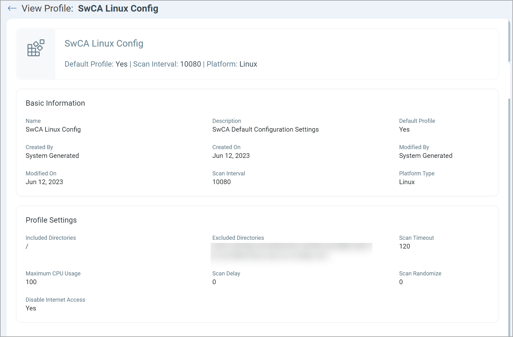 view swca profile