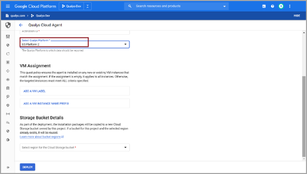 Cloud Configuration - VM Assignment window.