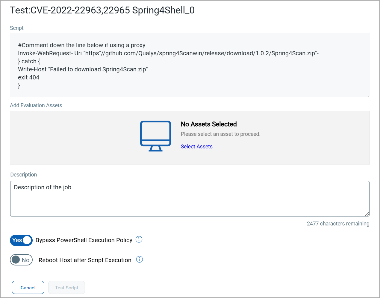 Test Script