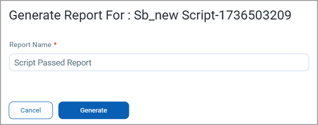 generate report for window