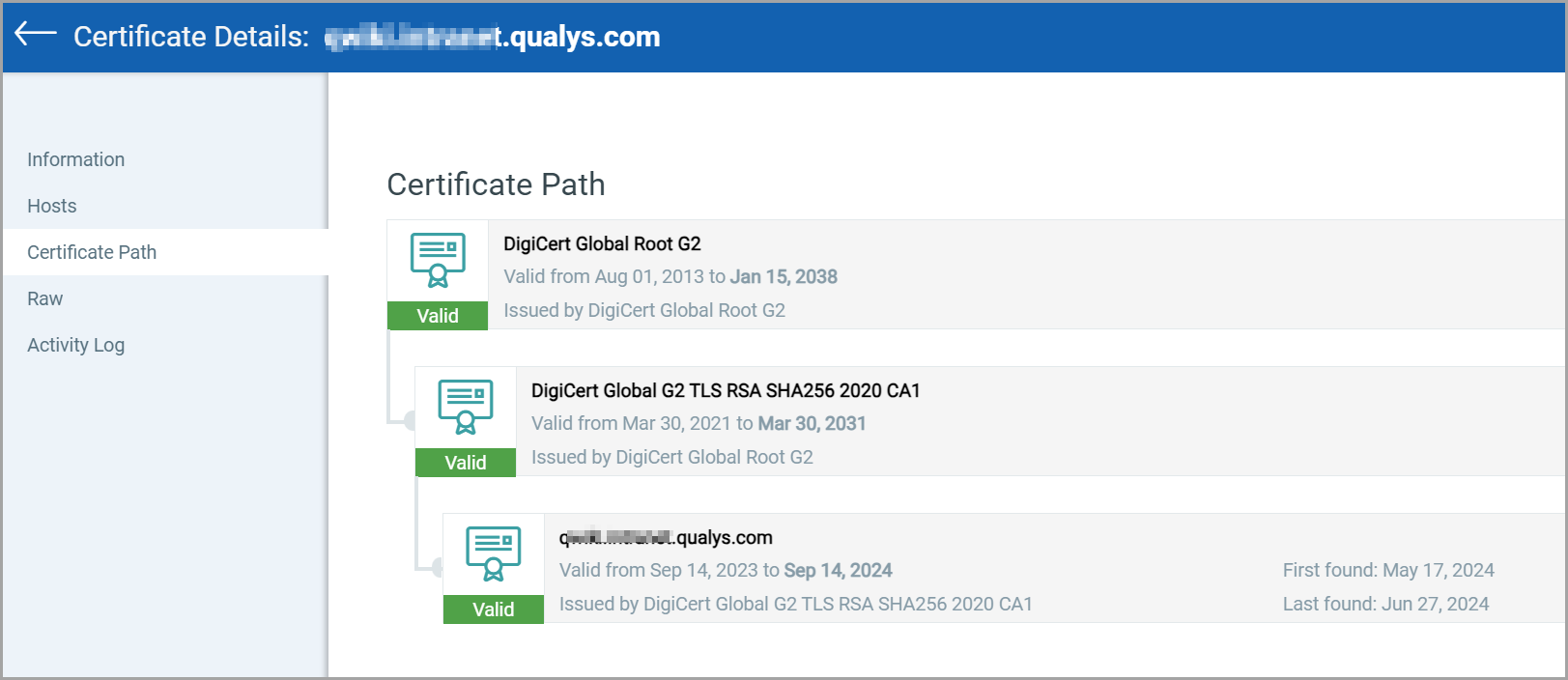 View Certificate Path.