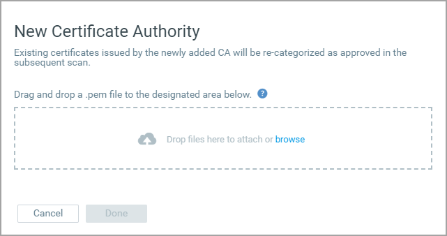 Add new Certificate Authority