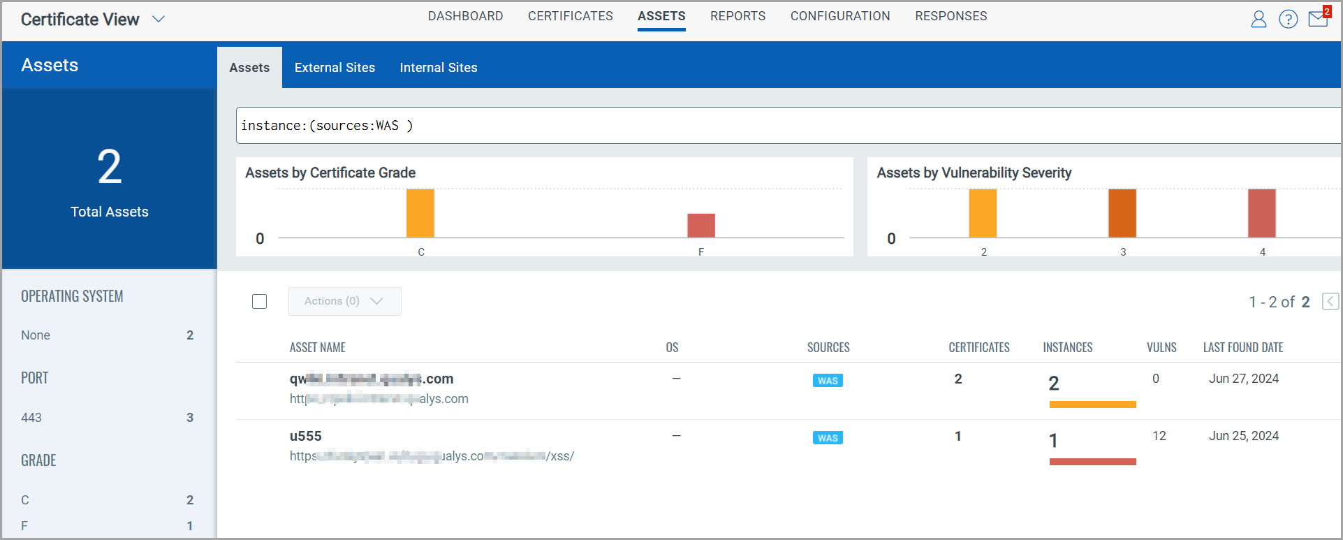 was assets in assets tab