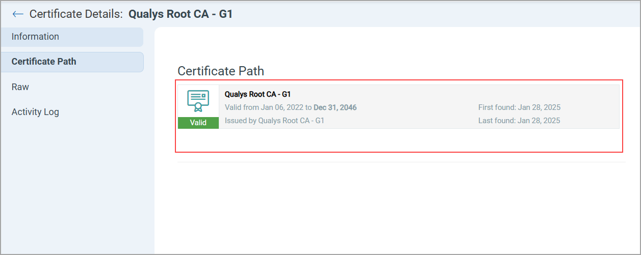 viewing cert details.