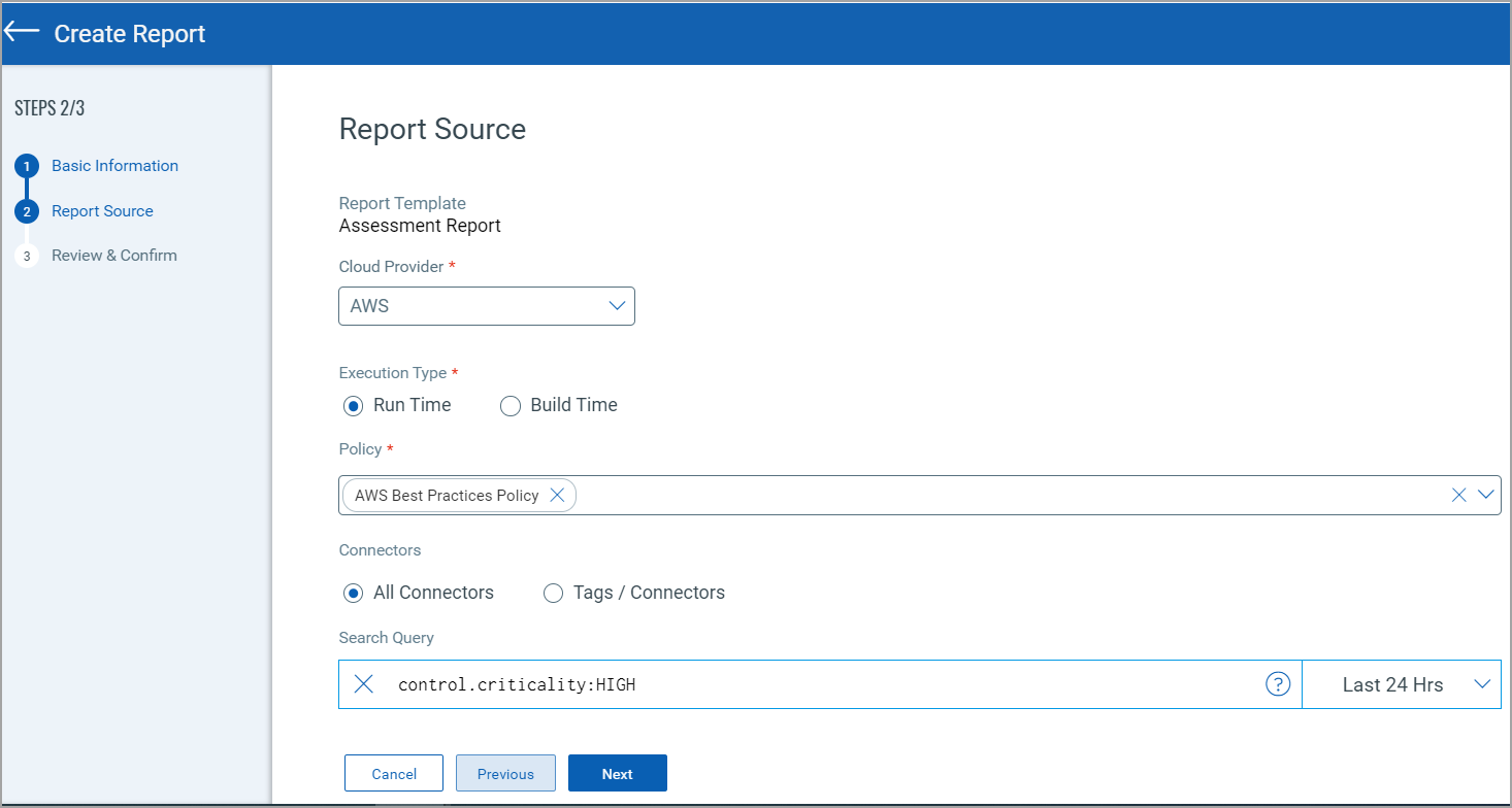 various options in the report settings.