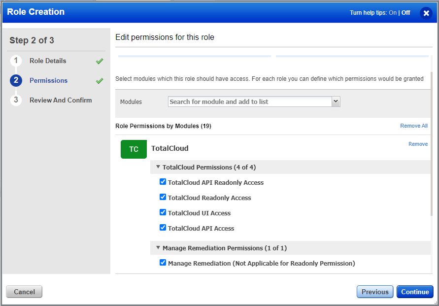Permission in Admin utility to enable remediation for sub users.