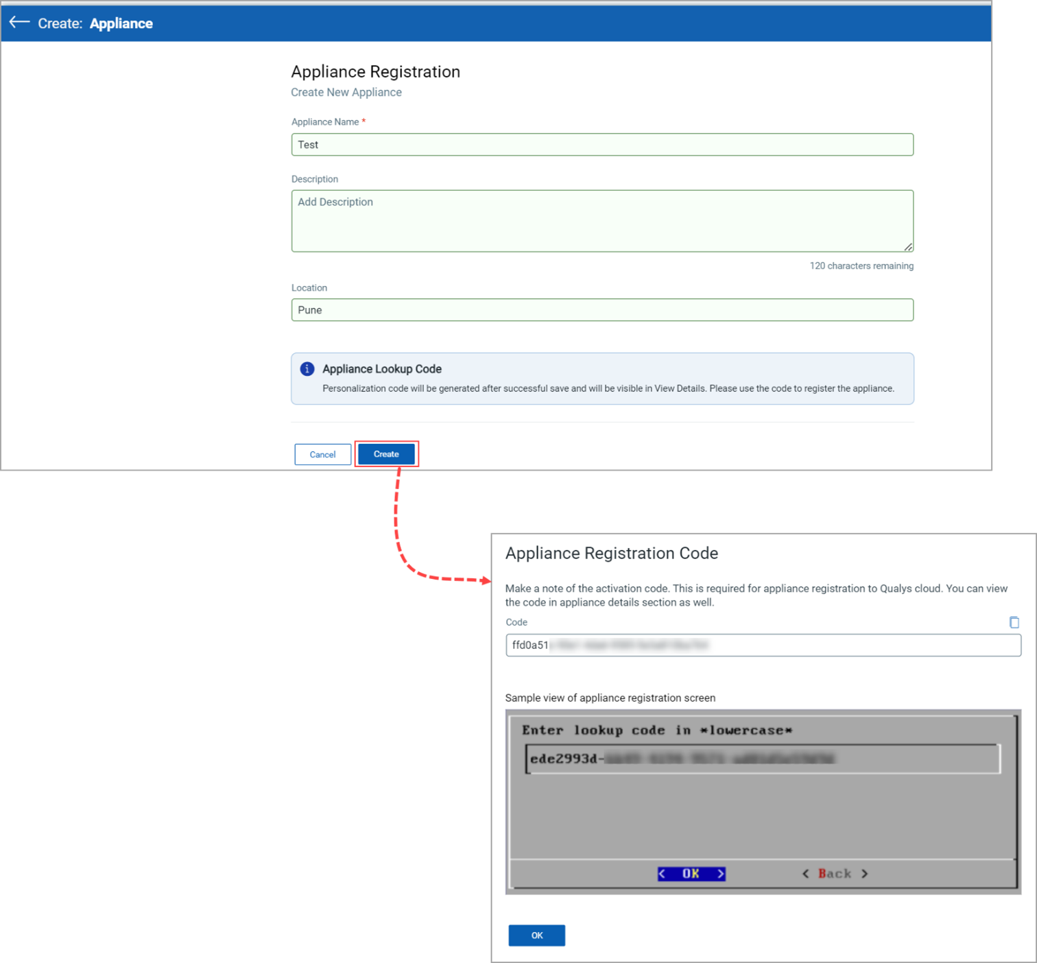 Appliance registration