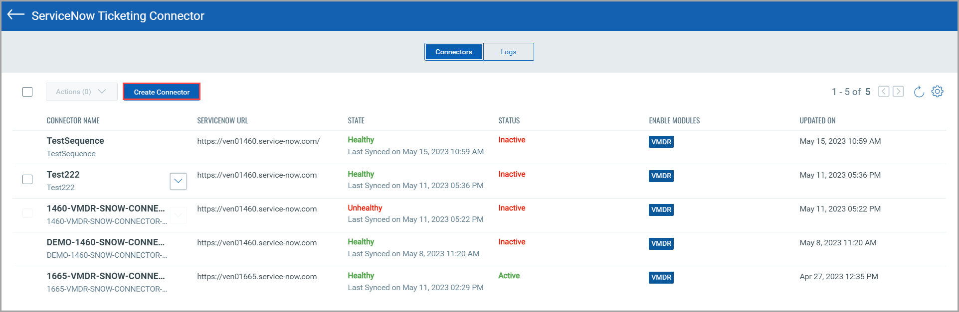 ServiceNow Ticketing Service