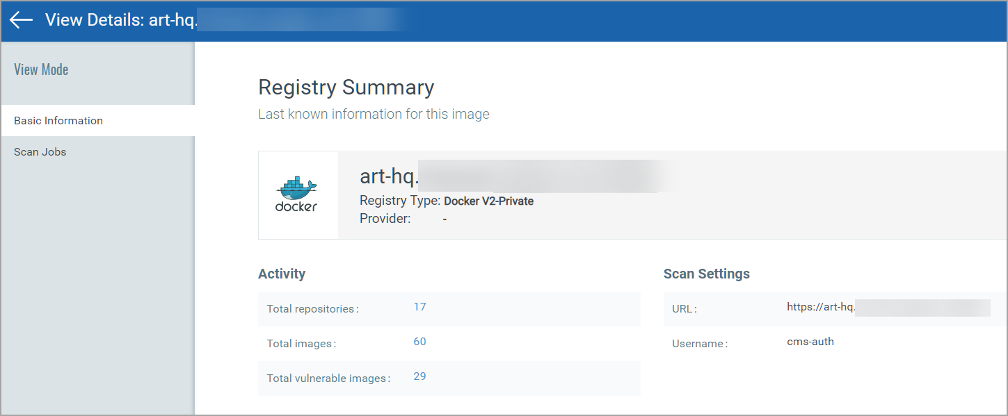 Registry Details.