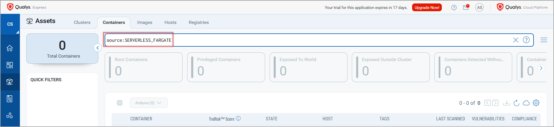 Search Containers by Source
