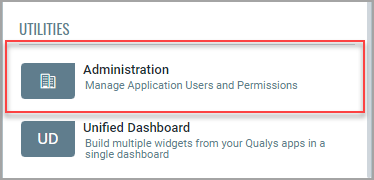 Administration utility