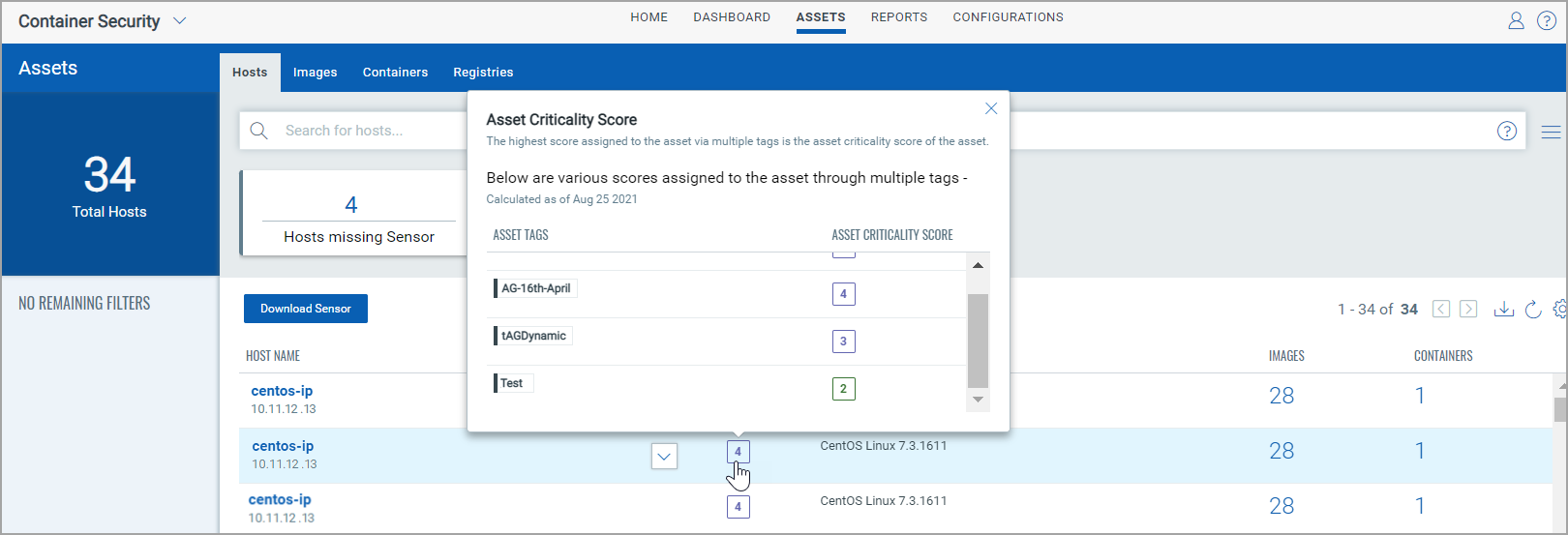 Criticality Score Details