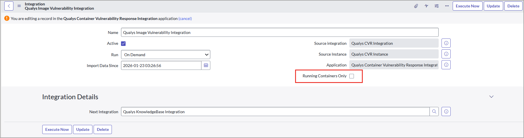 Schedule Integration