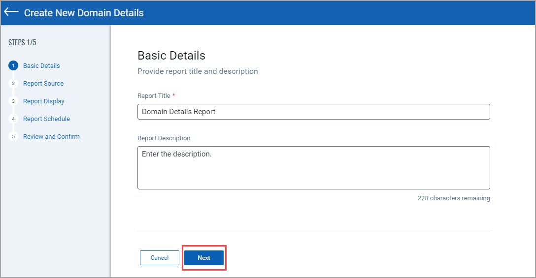 EASM Report Basic Details