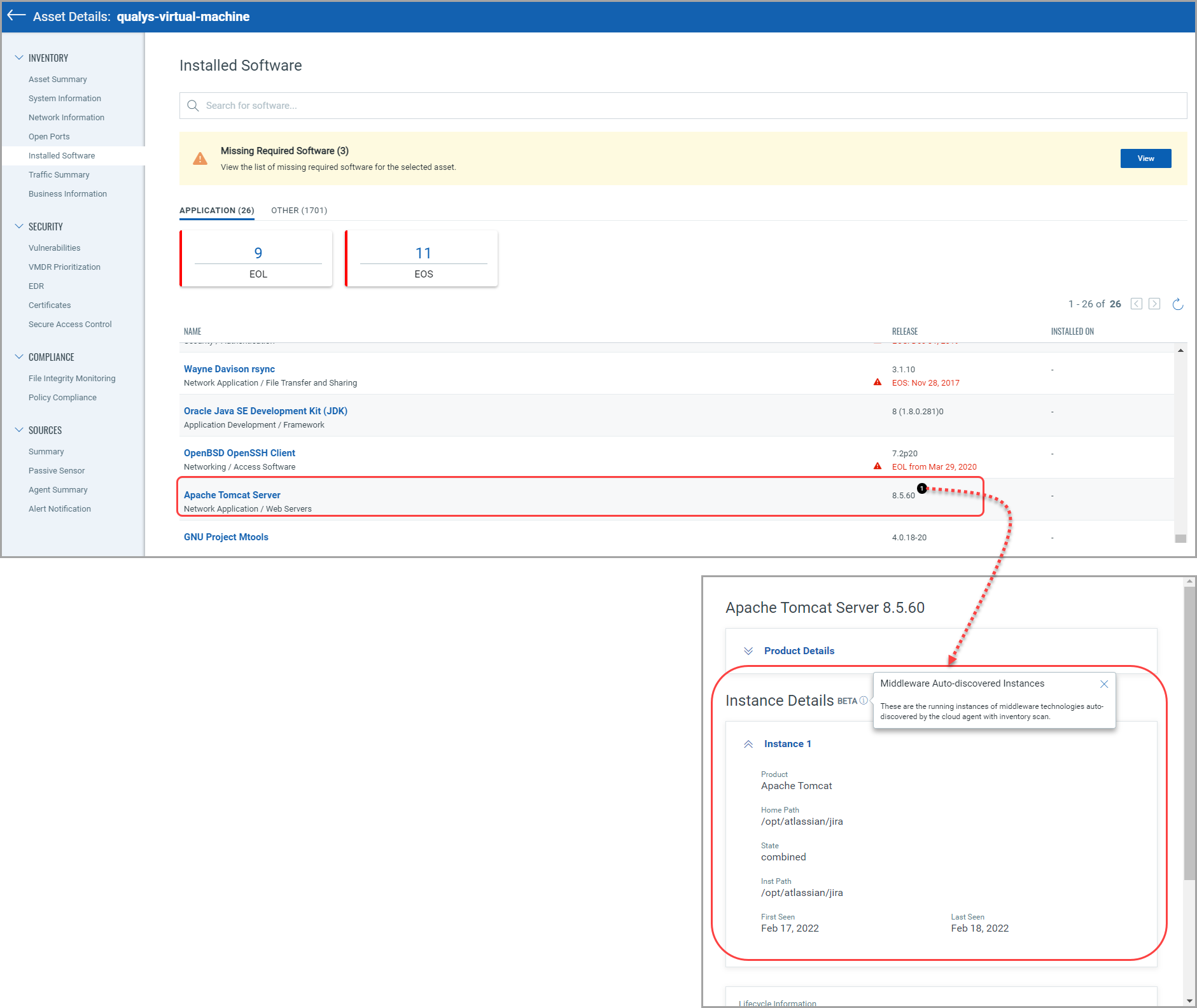 Running Middleware Instances