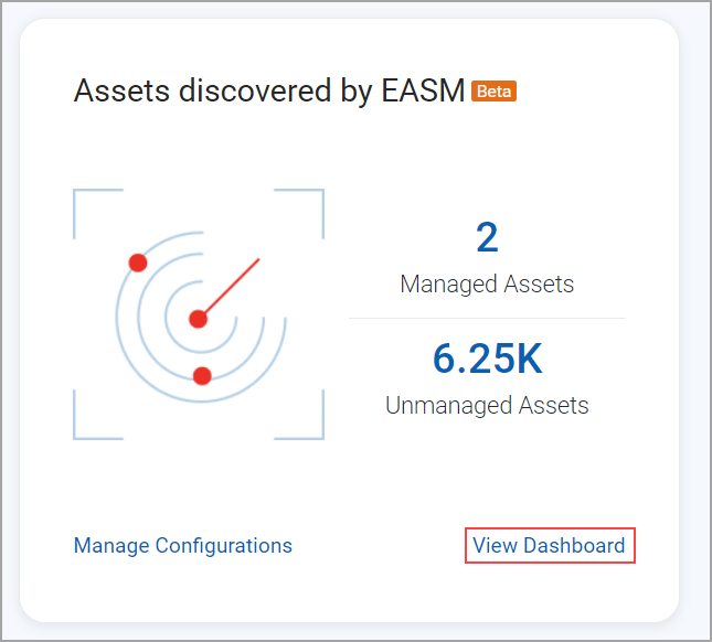 View EASM Dashboard