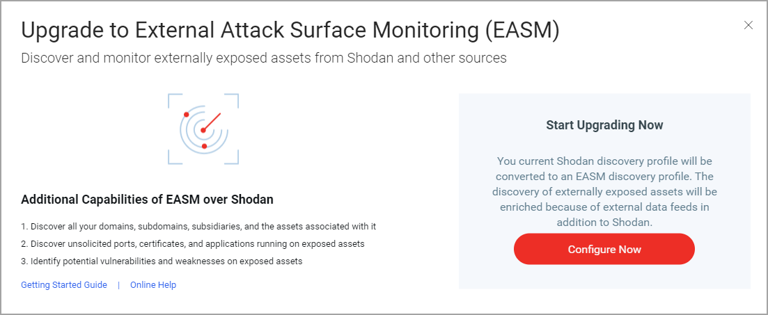 Upgrade for EASM