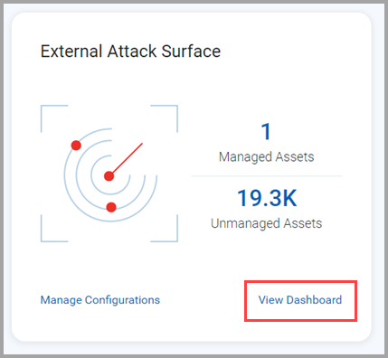 View EASM Dashboard