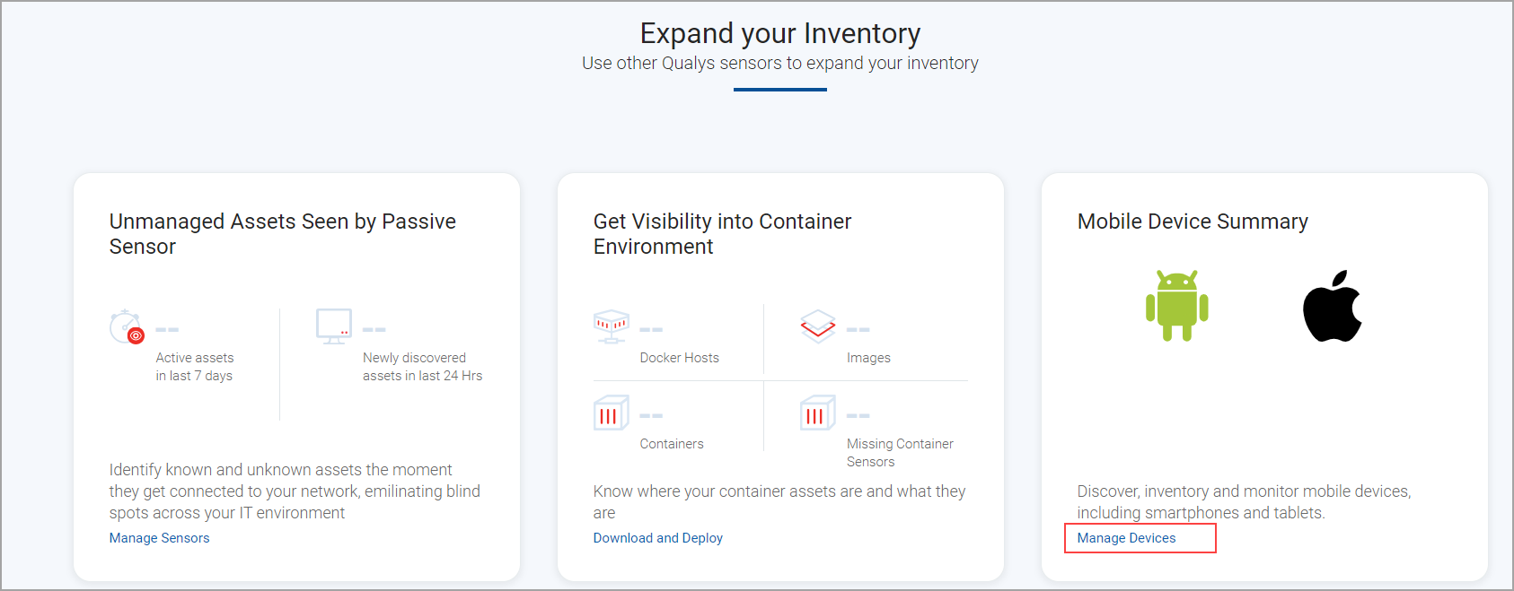 VMDR Mobile Get Started.