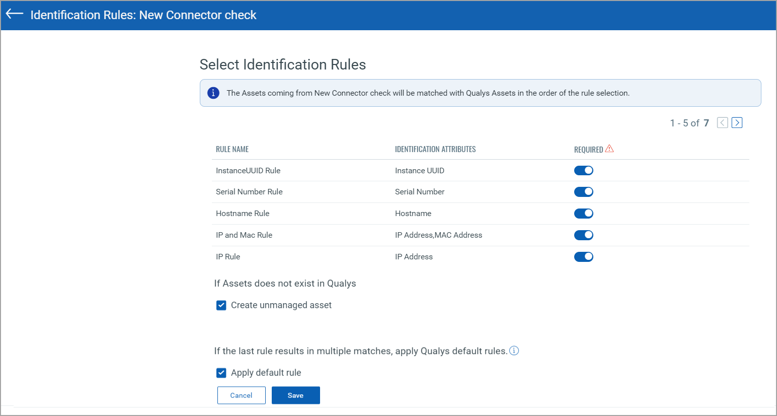 Select Identification Rules.