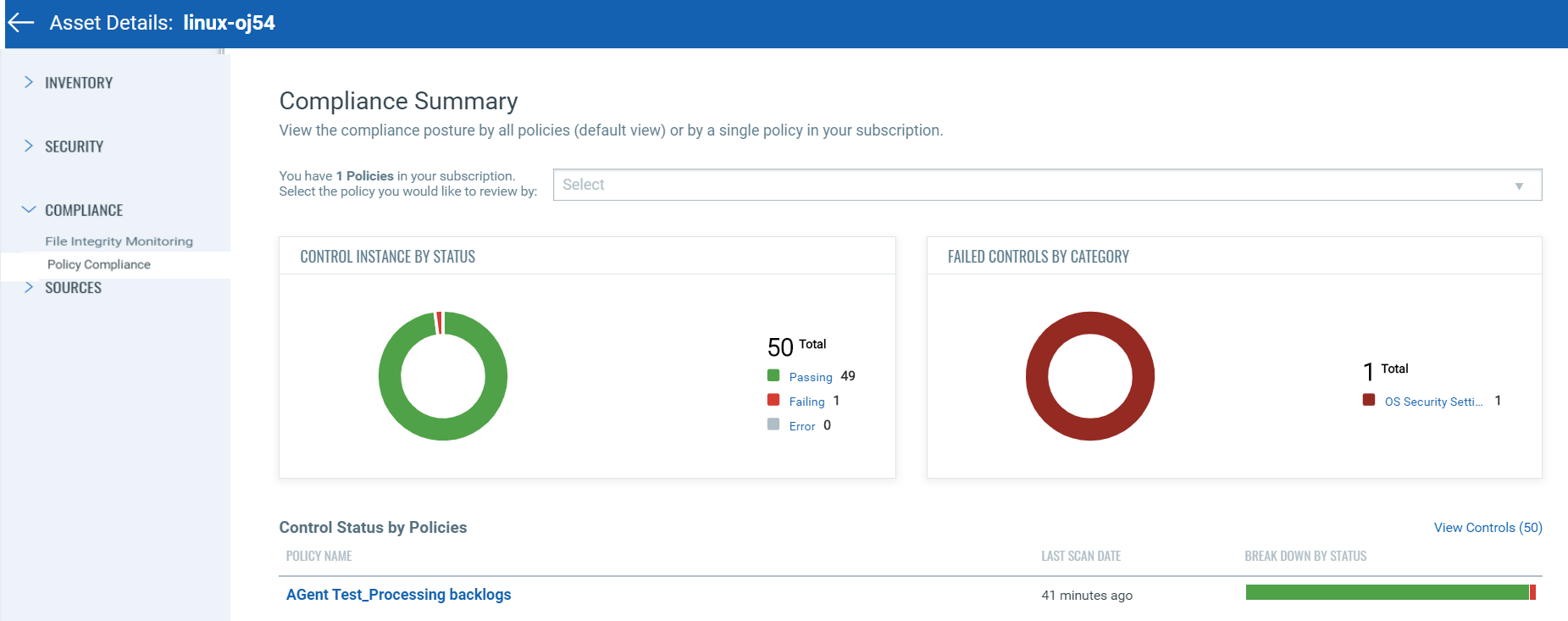 Compliance Summary.