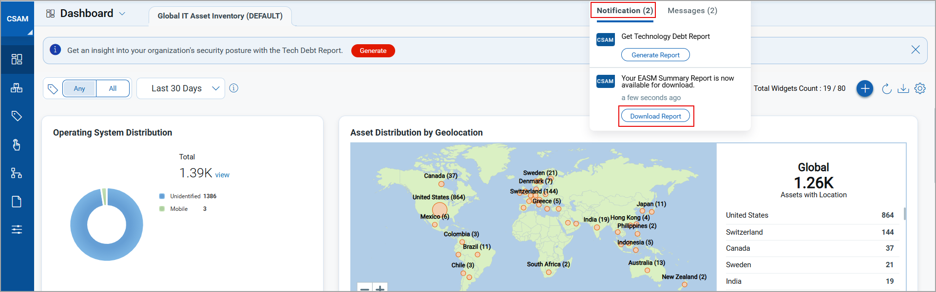 Download Report button.
