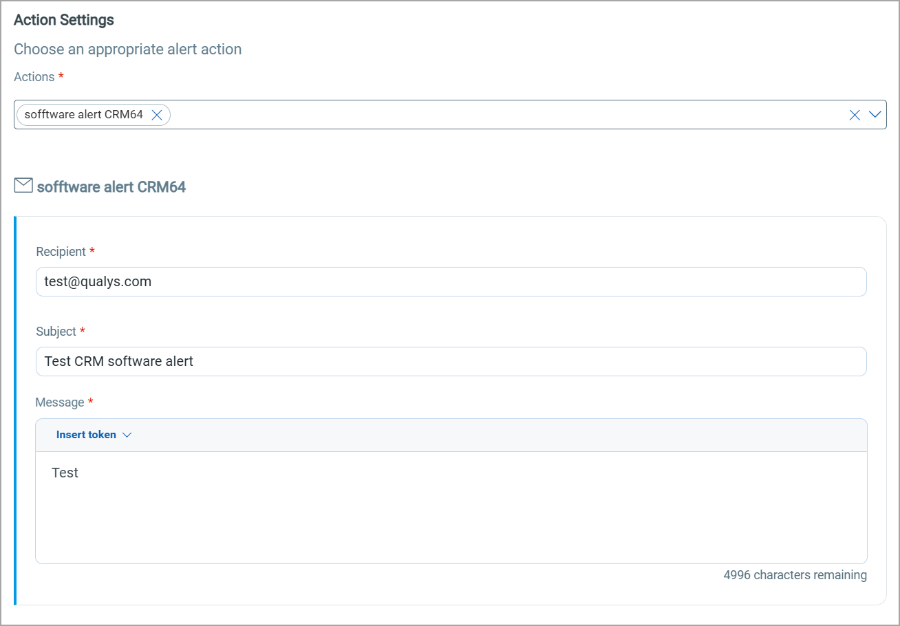 Create New Rule screen.
