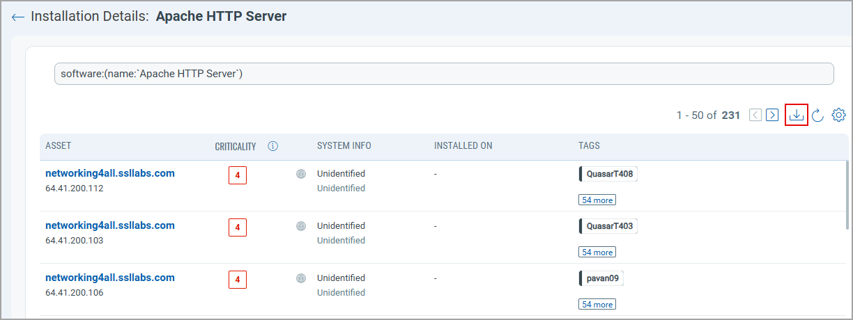 View software installation details.