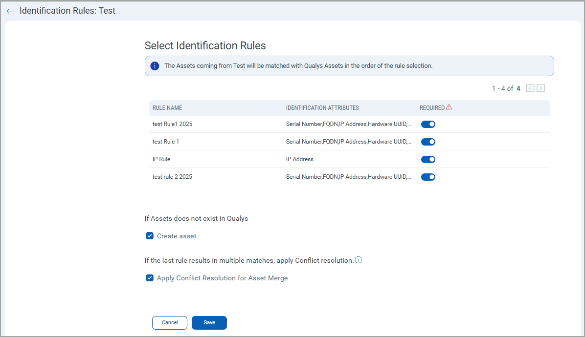 Select Identification Rules.