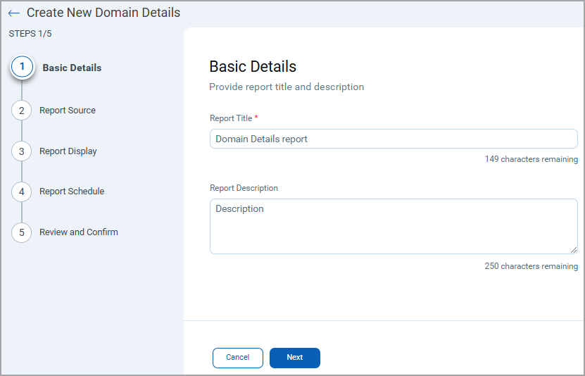 EASM Report Basic Details