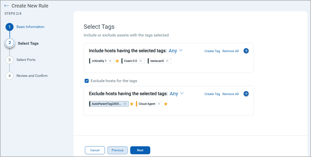 Select tags.