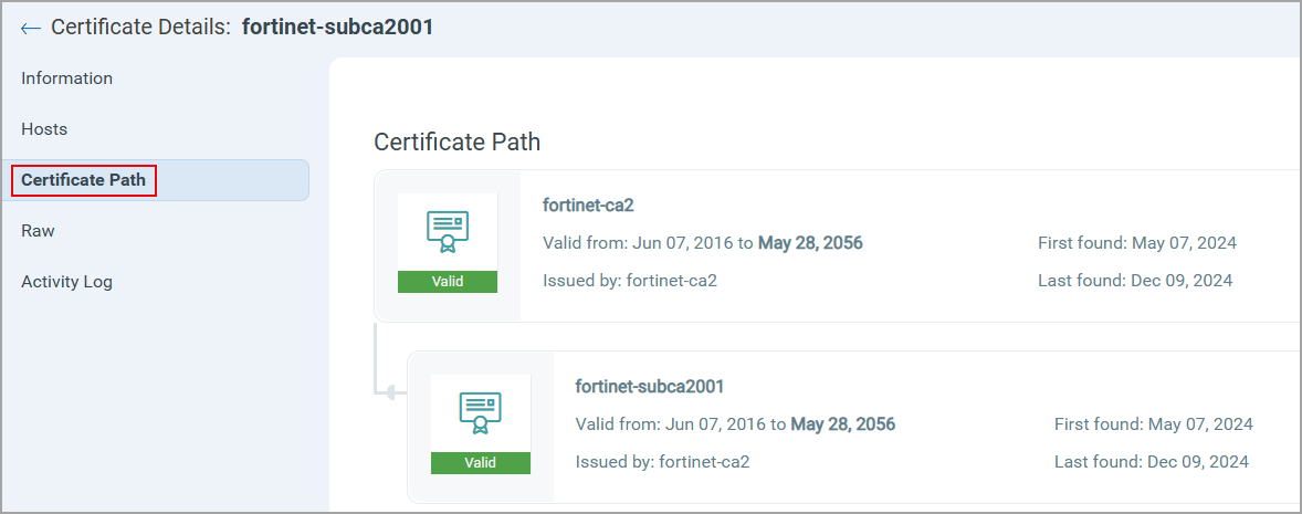 Certificate Details - Certificate Path tab.