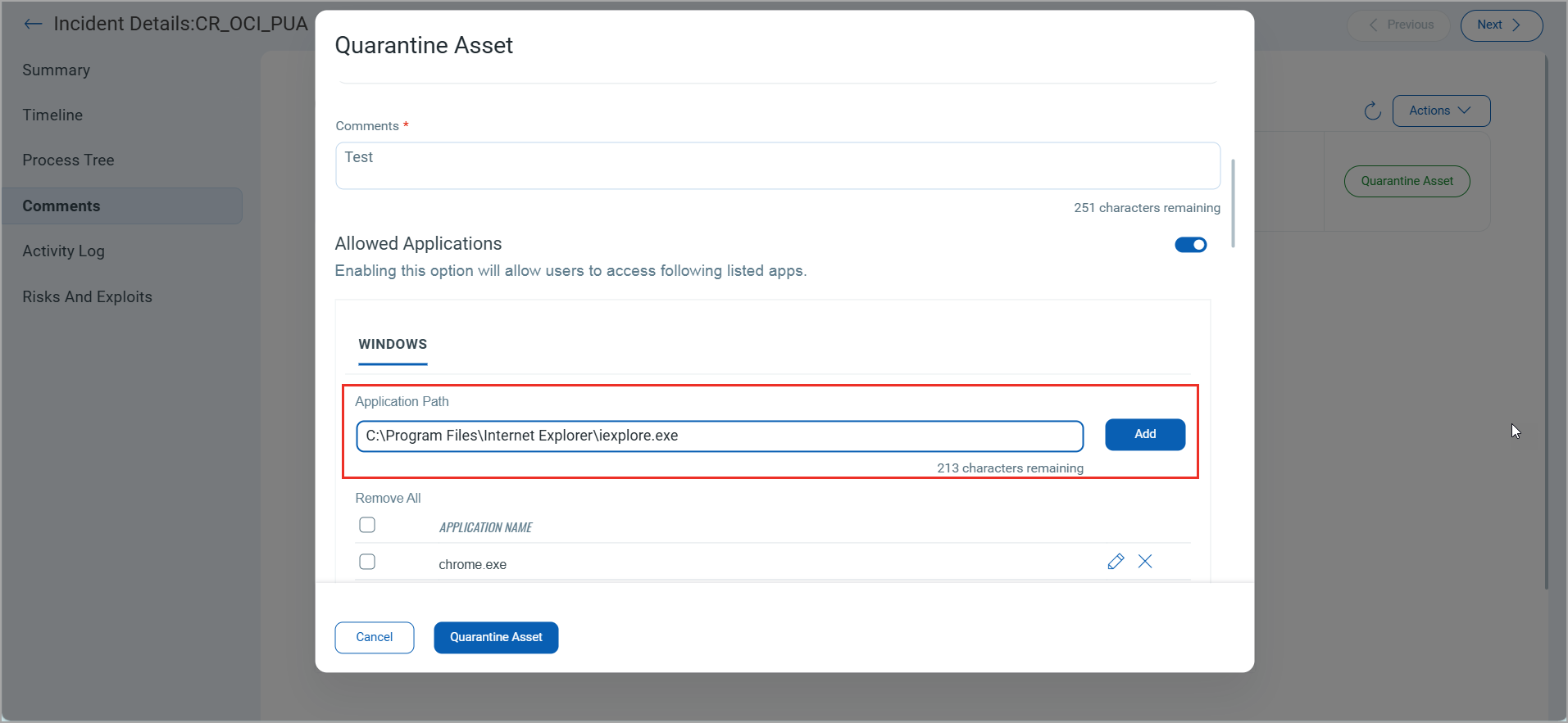Add Application Path