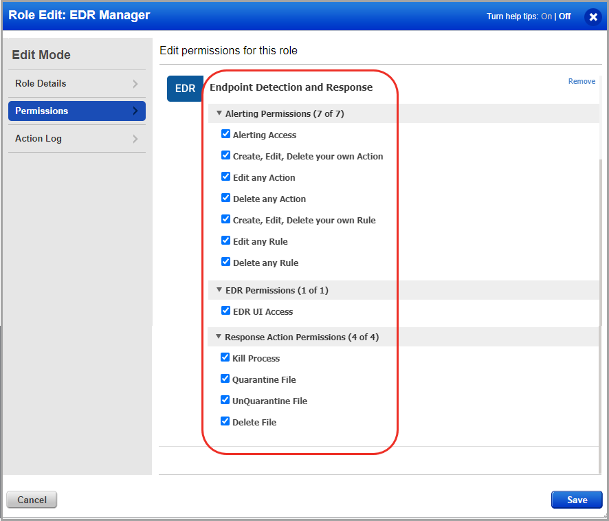 EDR Manager User