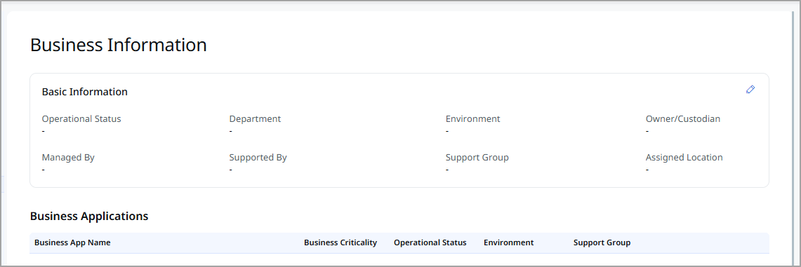 View Business information.