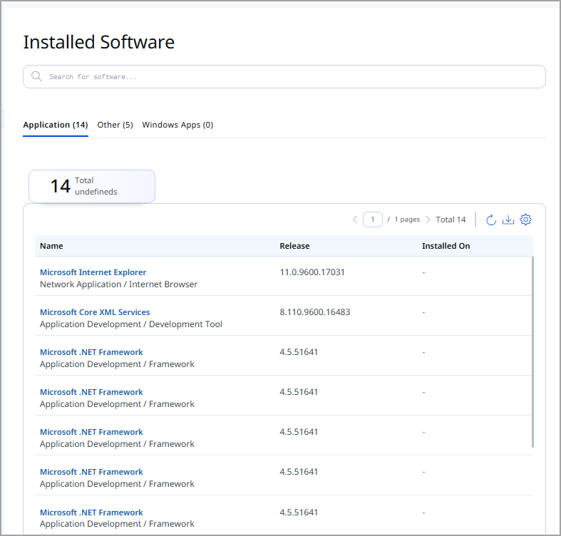 View installation software.
