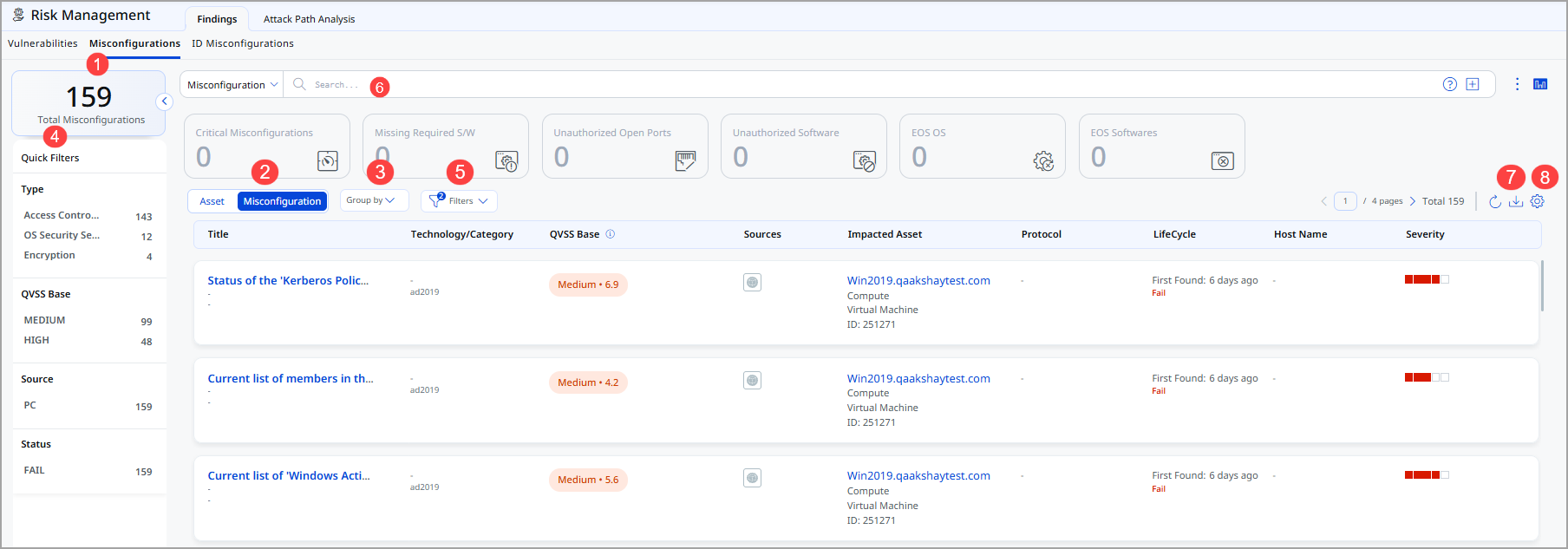 Search misconfigurations.