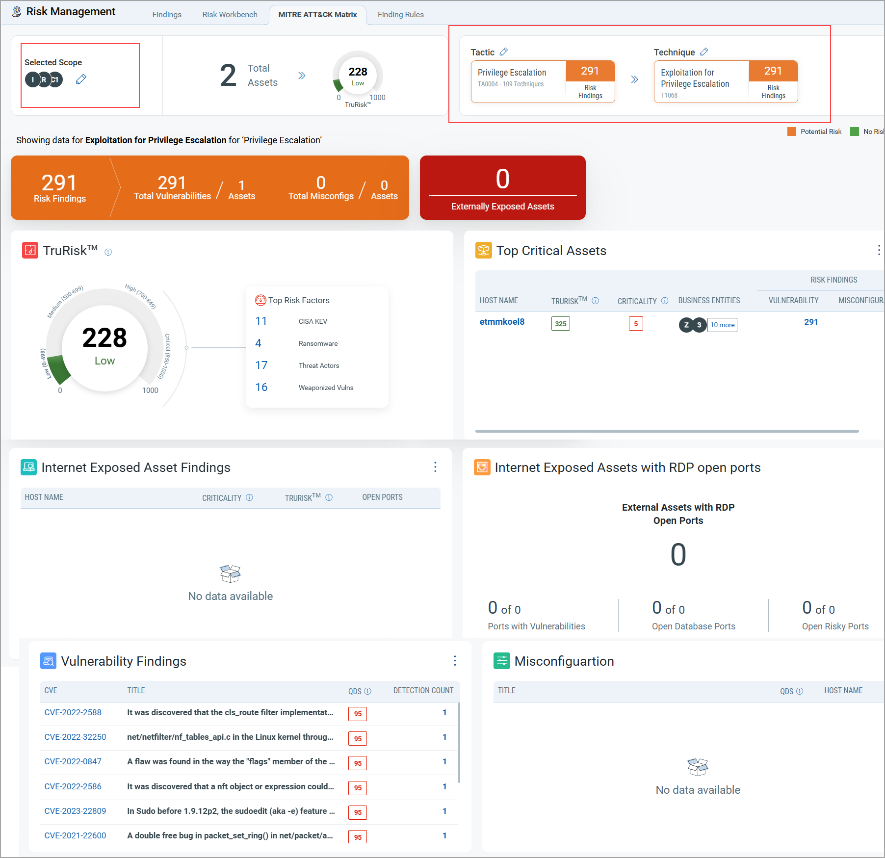 View Technique widget.