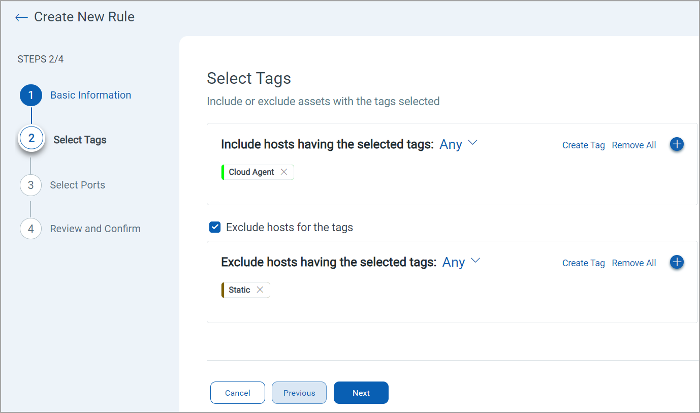 Select tags.