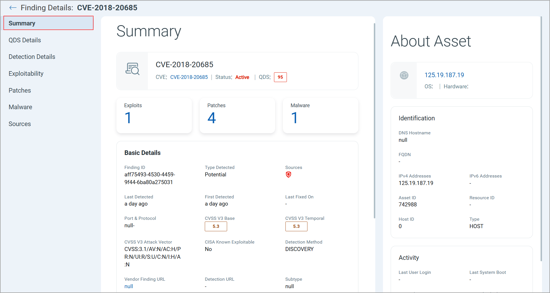 View Summary.