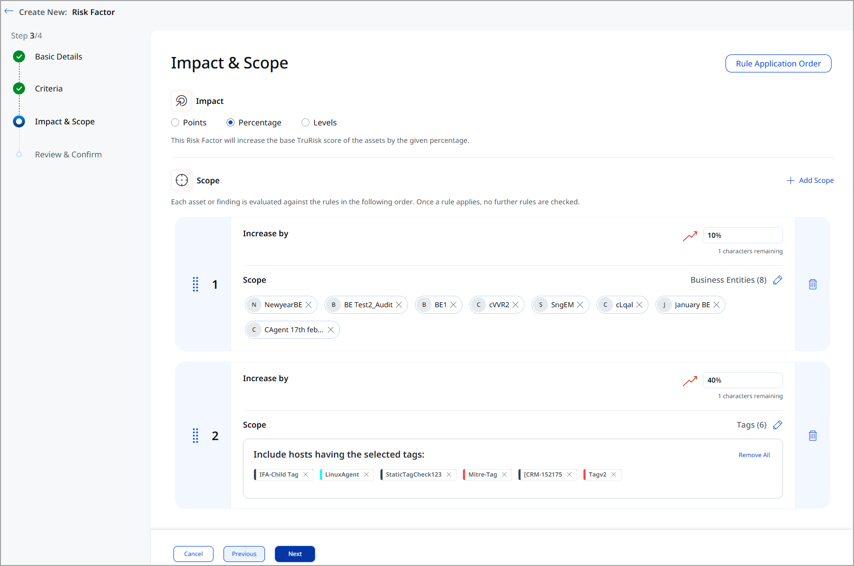View impact and scope details.