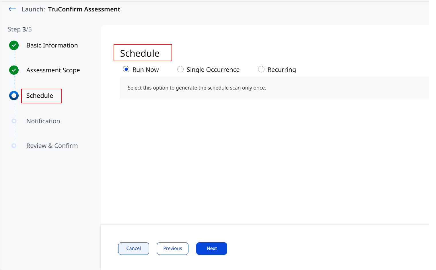initial schedule tab 