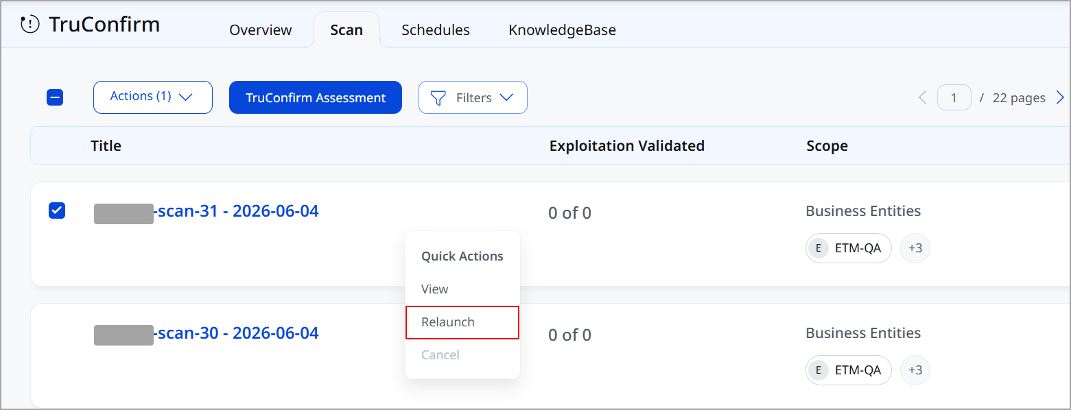 relaunch and clone feature