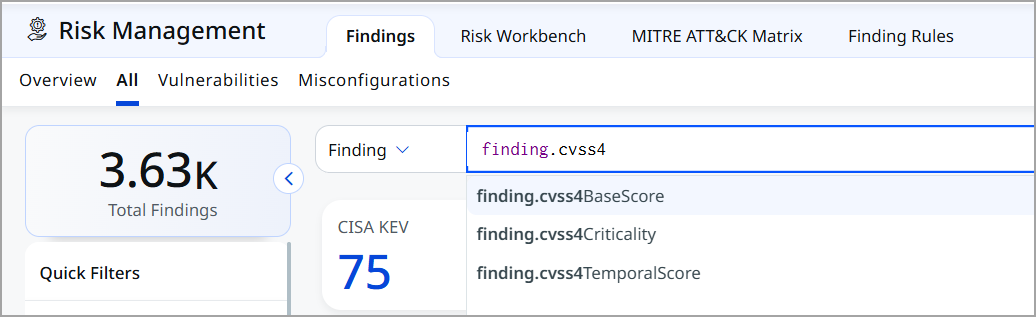 Search vulnerabilities using CVSS v4 