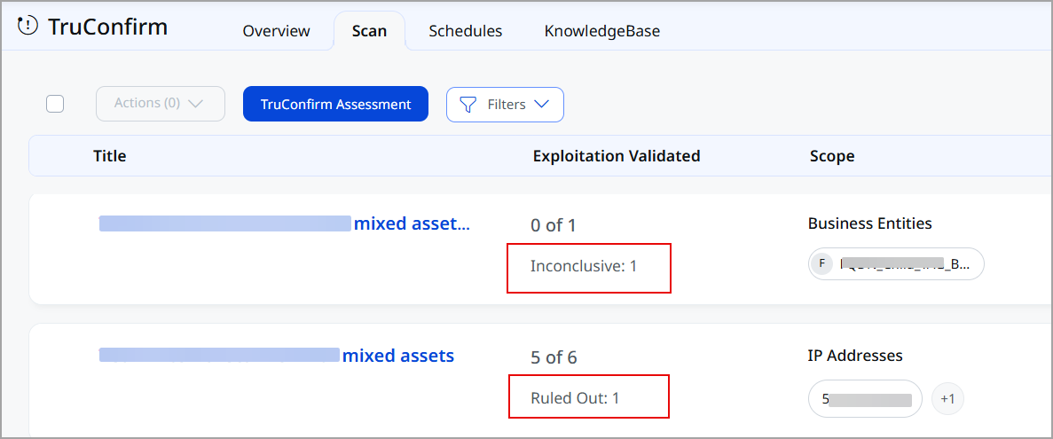 The status breakdown is provided in detail