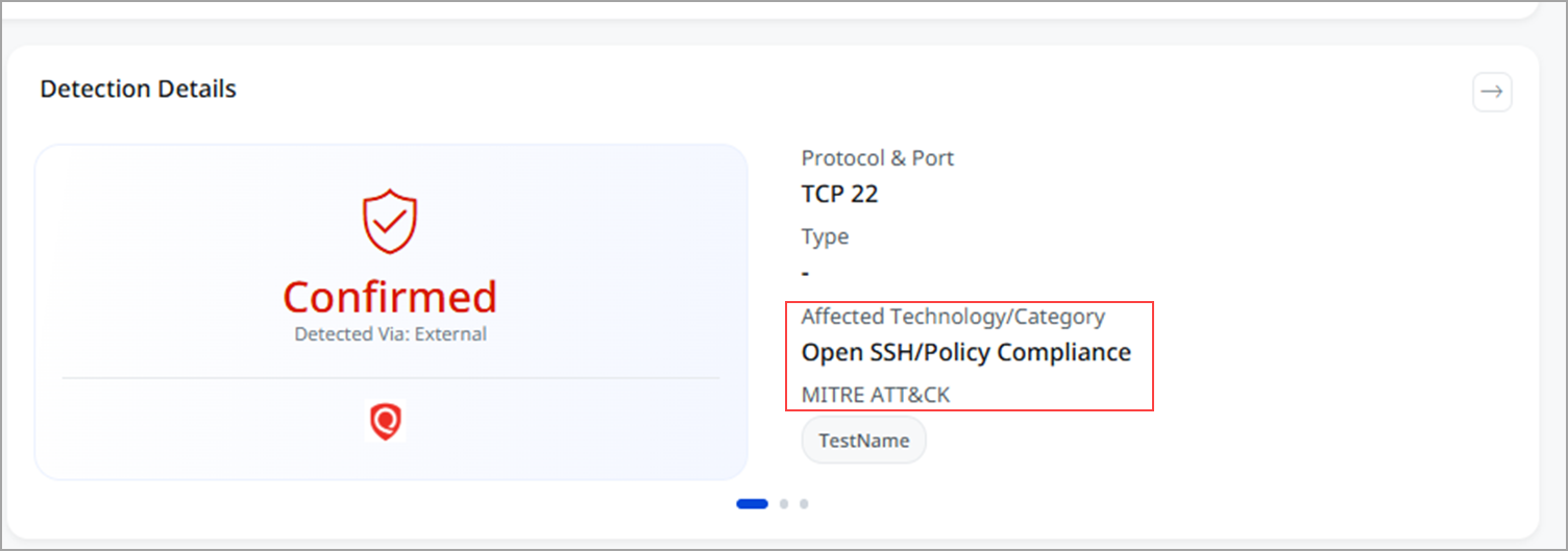 View technology in detection name.