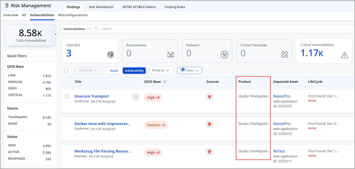 View vendor product information.