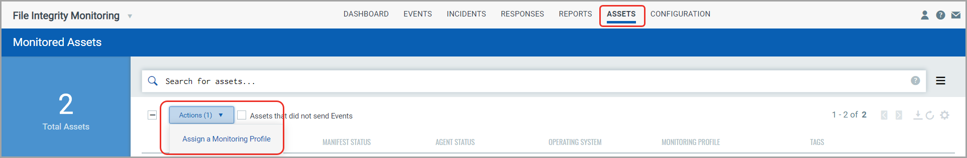 Assign Monitoring Profile