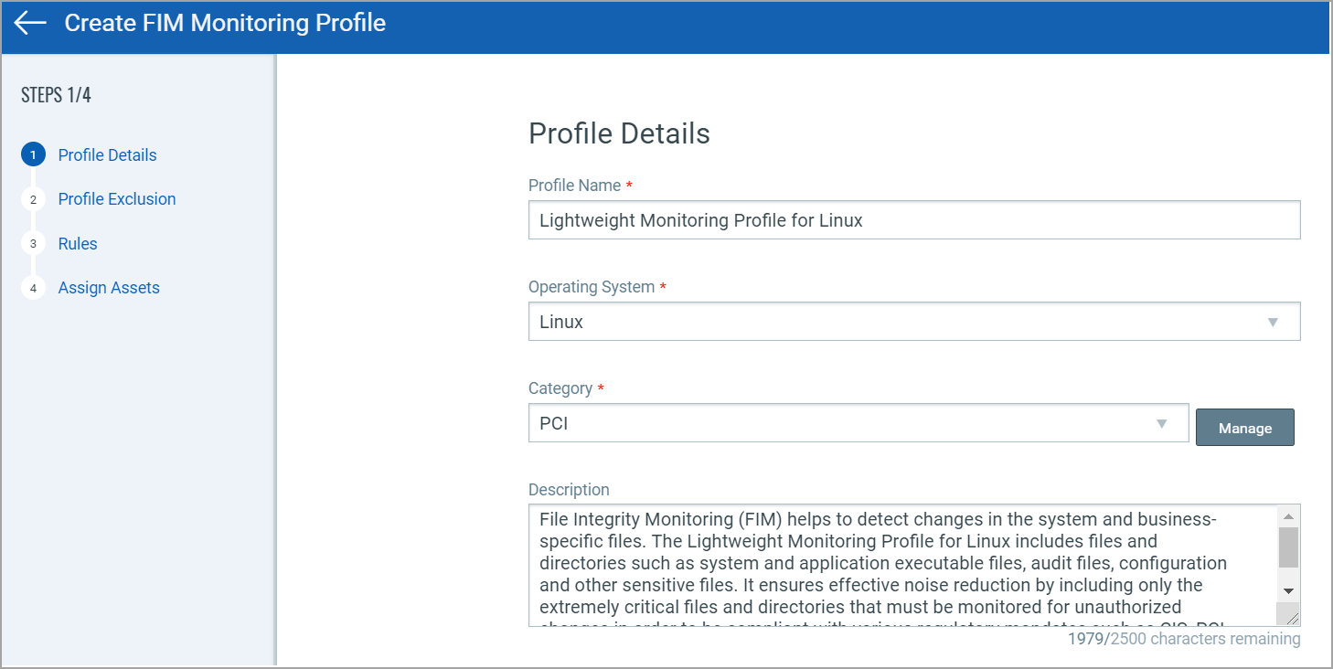 Create a Profile